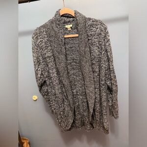 Westport Heather Blue Open Front Cardigan